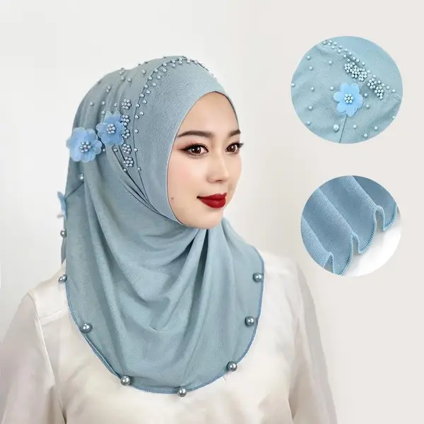 Hijab with earrings (Jhumke style) hijab style
