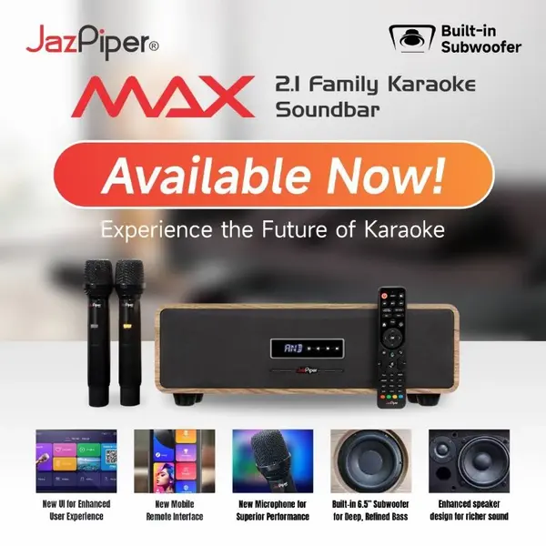 JazPiper MAX All In One best home karaoke system singapore