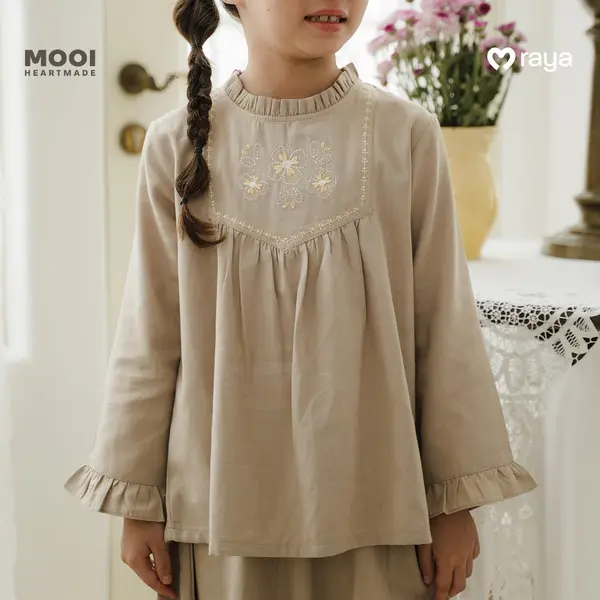 hari raya gifts Mooi Girls Raya Collection Hamnah Tunic Set