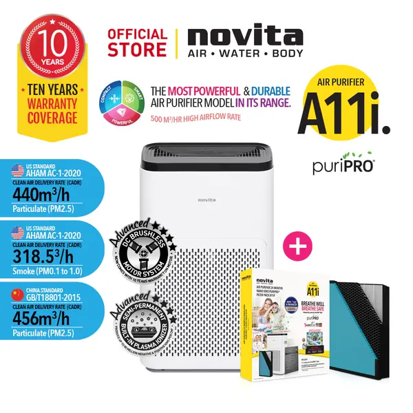 Novita A11 Air Purifier best air purifier for allergies