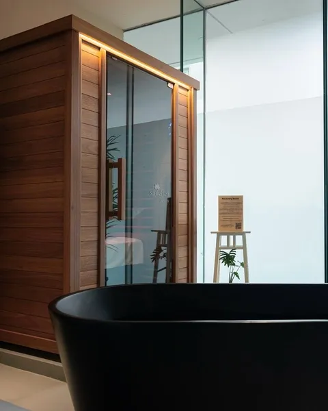 the athletic collective ice bath sauna