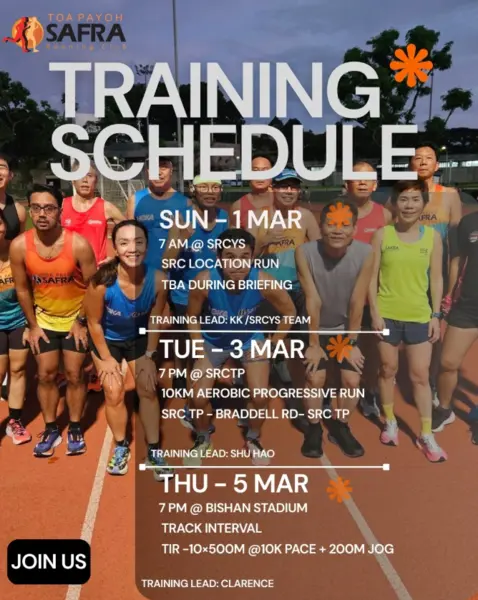 SAFRA Running Club running clubs singapore