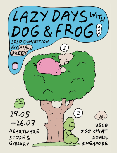 things to do in singapore this weekend - lazy days with dog and frog
