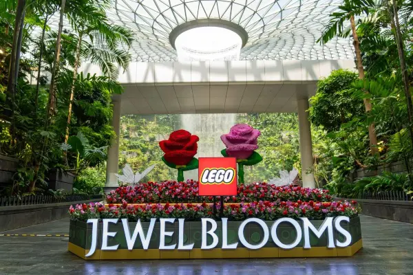 Admire LEGO Botanicals at Jewel Changi Airport