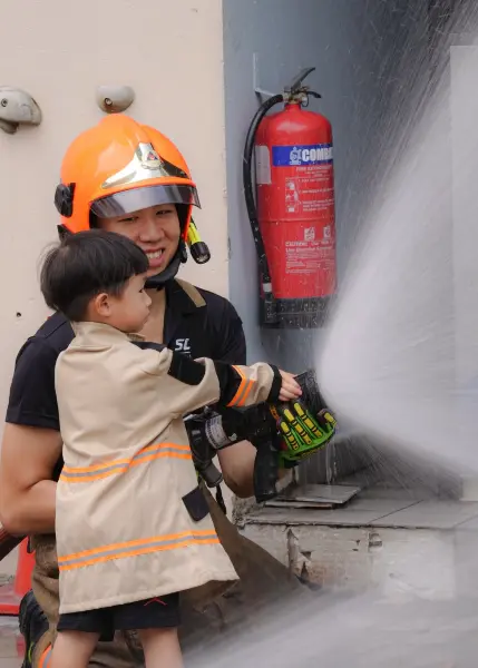 Tour a working fire station with the kids