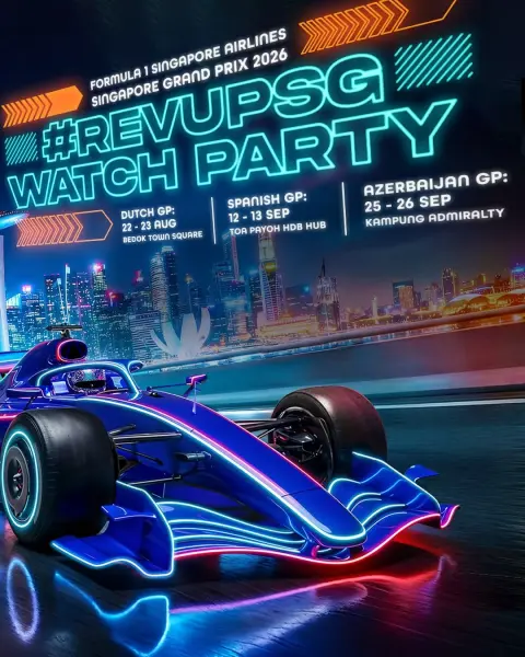 Catch the race action at a #RevUpSG watch party