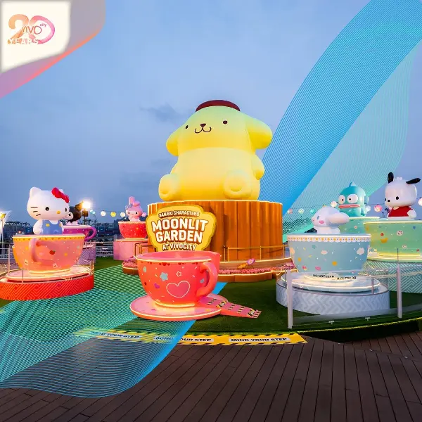 Spot Sanrio characters at VivoCity’s Moonlit Garden