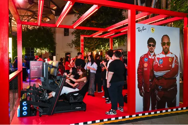 Explore Ferrari-themed activities at Ray-Ban's Beyond the Track